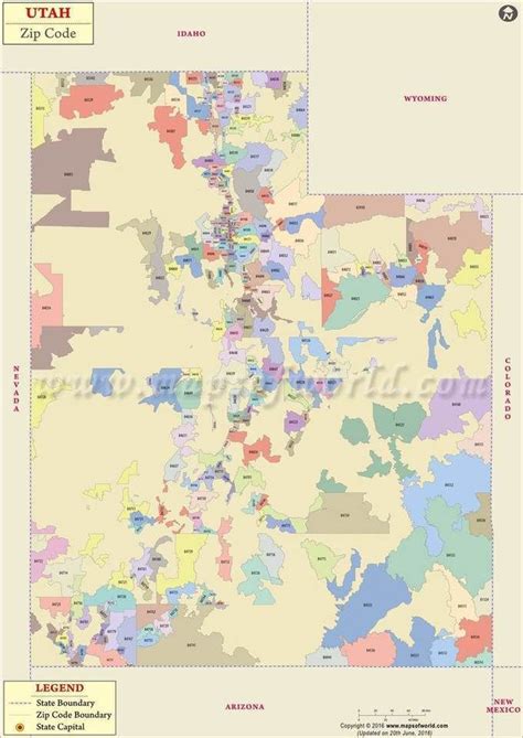 Discovering The Wonders Of Utah Zip Code Map - Las Vegas Strip Map