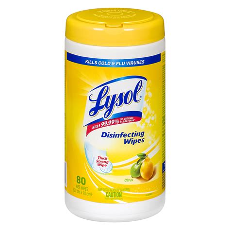 Lysol Disinfecting Wipes - Citrus - 80's | London Drugs