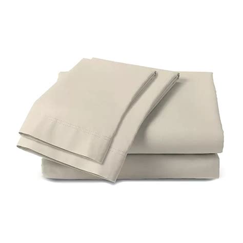 Color Sense 100% Cotton Lightweight Percale Weave Sheet Set - JCPenney