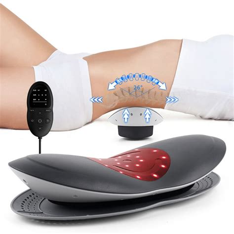 SPRING PARK Electric 4 Massage Modes 3 Heating Massage Pad for Back Pain Relief,Fast Heated Back ...