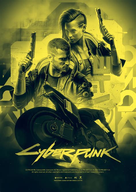 Cyberpunk 2077 poster on Behance