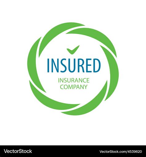 Abstract logo insurance company Royalty Free Vector Image