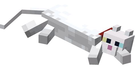 File:Lying down White Cat with Red Collar.png - Minecraft Wiki，最详细的官方我的世界百科