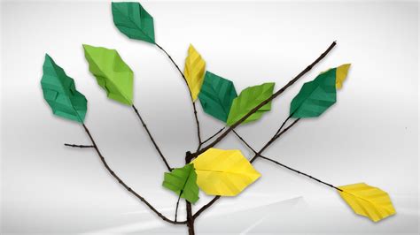 Origami ideas: Origami Leaf Step By Step