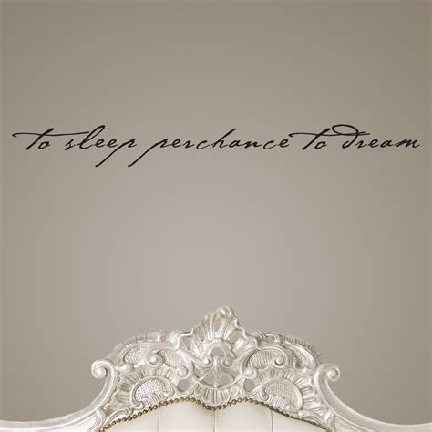 To Sleep Perchance To Dream Quote Wall Sticker / Decal - World of Wall Stickers