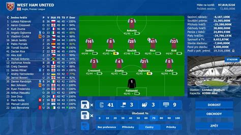 Ukázka ze hry Czech Soccer Manager 2022 - Aktuálně.cz