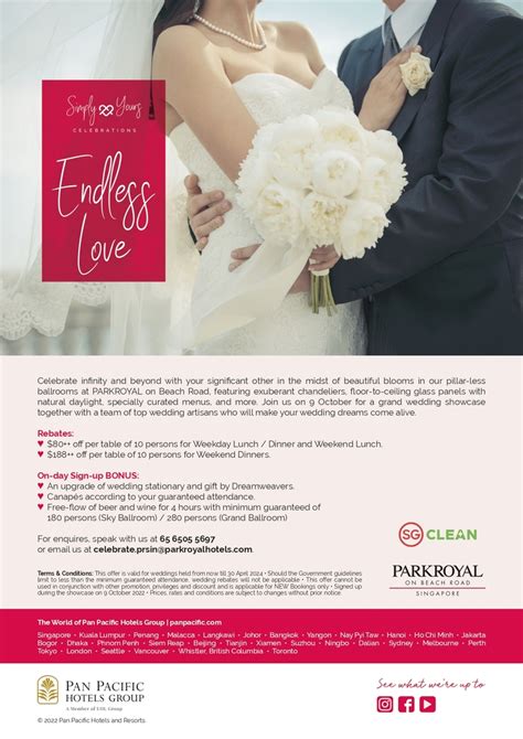 Simply Yours Celebrations by PARKROYAL on Beach Road - SingaporeBrides