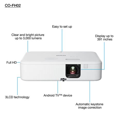 Epson CO-FH02 Full HD Smart Projector - V11HA85040