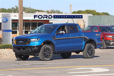 2022 Ford Ranger Spotted With Splash Package And Velocity Blue Paint