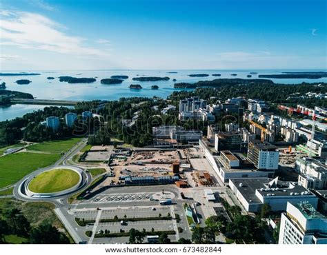 Aerial View Espoo City Finland Stock Photo (Edit Now) 673482844