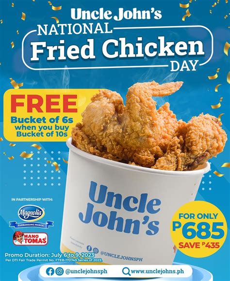 Get these sulit chicken deals on National Fried Chicken Day | PEP.ph