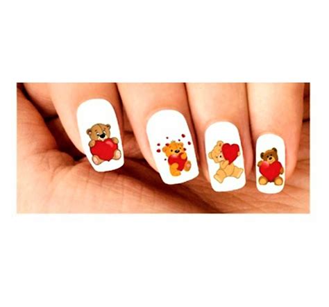 Gel Nail Kit, Gel Nails, Nail Decals, Nail Stickers, Teddy Bear With ...