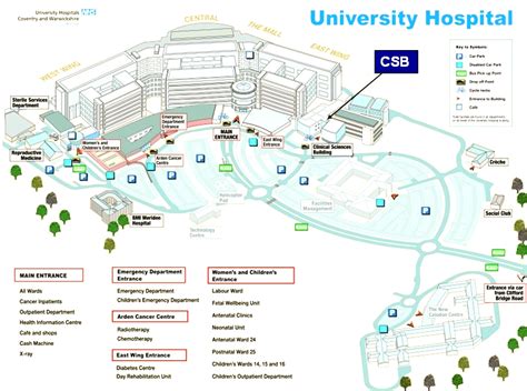 University Hospitals Main Campus Map