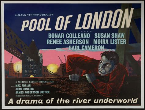 POOL OF LONDON (1951) Ealing Classic Original Vintage UK Quad Movie ...