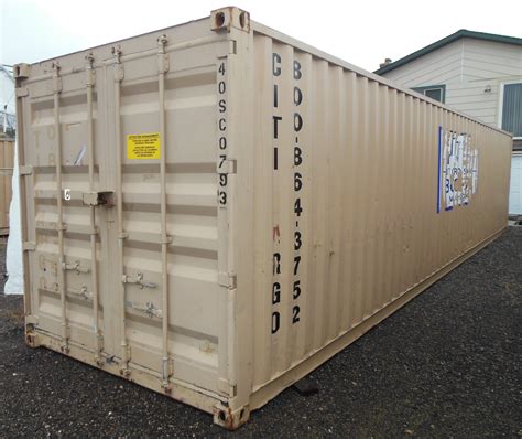 40' Steel Shipping Container / Storage Box / Sea Container | Five 40 Ft Steel Sea Containers ...