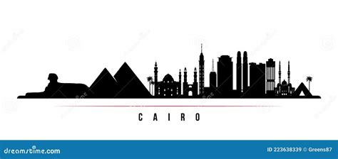 Cairo Skyline Silhouette. Vector Illustration | CartoonDealer.com ...