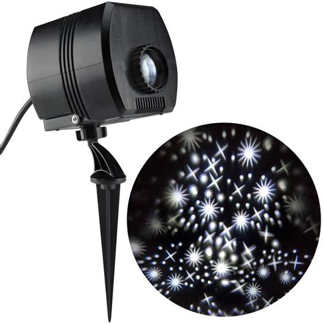 Gemmy Lightshow Twinkling White Led Fairy Dust Christmas Indoor/Outdoor Stake Light Projector at ...