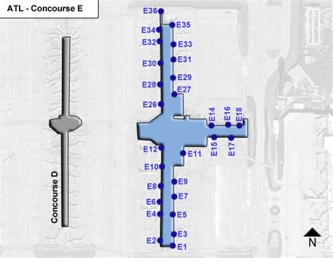 Atlanta Airport Concourse B Map - Canyon South Rim Map