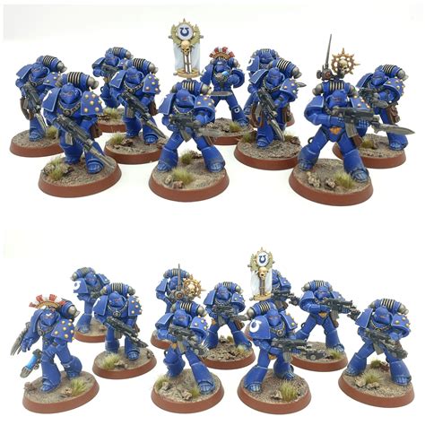 MKVI Space Marine Legionaries Painted Miniature Models X 20, Commission Painter of Warhammer 30k ...