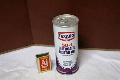 New-Old Stock Texaco 50-1 Outboard Motor Oil Can. | XXXX Antique Complex