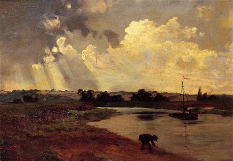 The Banks of the River - Charles-Francois Daubigny - WikiArt.org