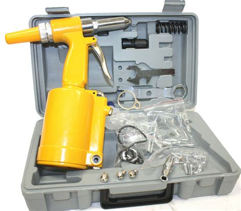 Pneumatic Air Hydraulic Pop Rivet Gun Riveter Riveting Tool Kit w/ Case – EconoSuperStore