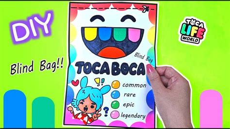 Toca Boca Blind Bag Unboxing #paperdiy #diy #asmr en 2024 | Tuto pochette, Créations en papier, Tuto