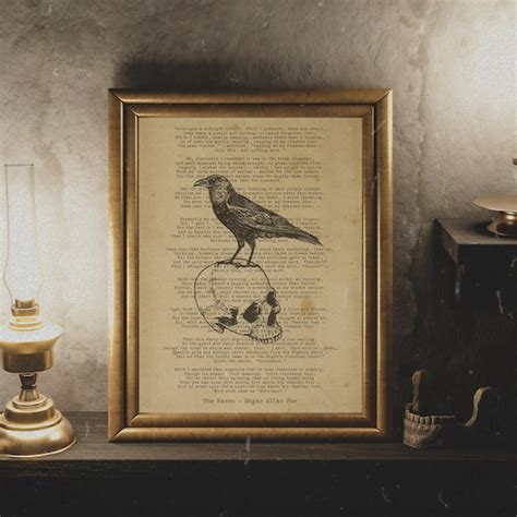 Nevermore Poem Raven - Etsy