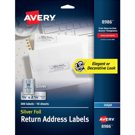 Discount AVE8986 Avery® 8986 Avery® Gold Foil Mailing Labels Address Label