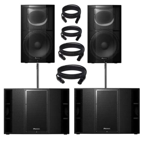 Pioneer DJ Pioneer DJ PXPRS-15 & xprs 215 9600W Active PA Speaker with Powersoft Amplification ...