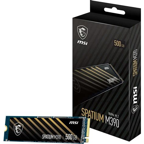 MSI SPATIUM M390 500GB SSD NVMe M.2 Solid State Drive | Falcon Computers