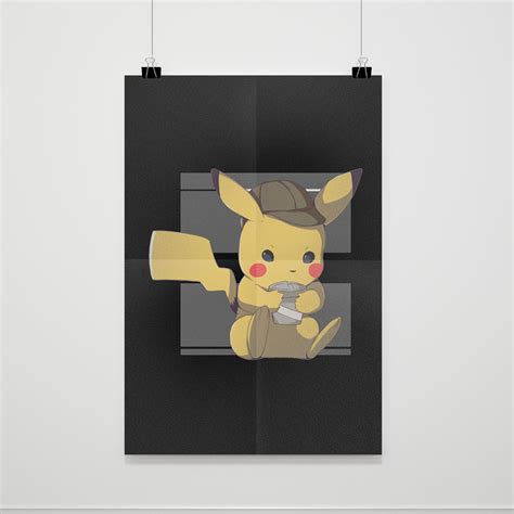 Detective Pikachu Coffee Poster