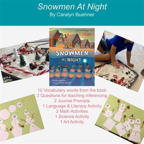 Snowmen At Night - Book Activities - Learn As You Play