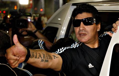 DIEGO MARADONA TATTOO PICS PHOTOS PICTURES OF HIS TATTOOS