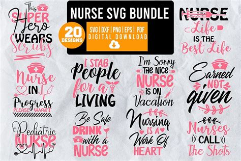 Nurse SVG Bundle Bundle · Creative Fabrica