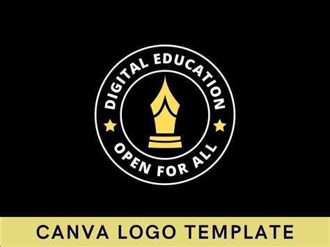 Premade Digital Education Canva Logo Template by Logolime on Dribbble