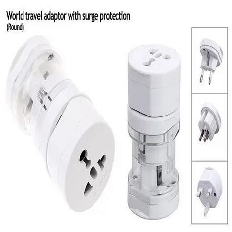 Plastic White World Travel Adapter with Surge Protection at Rs 170 ...