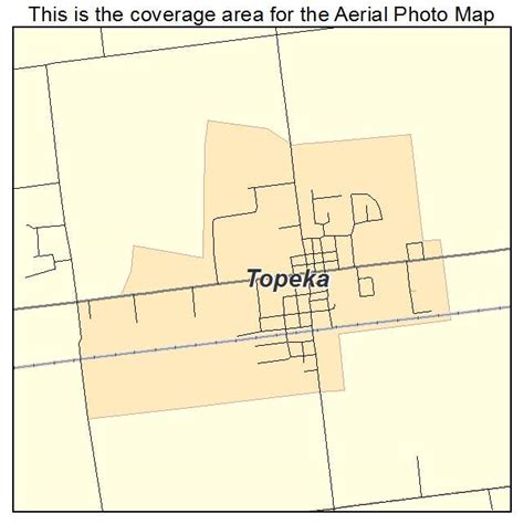 Aerial Photography Map of Topeka, IN Indiana