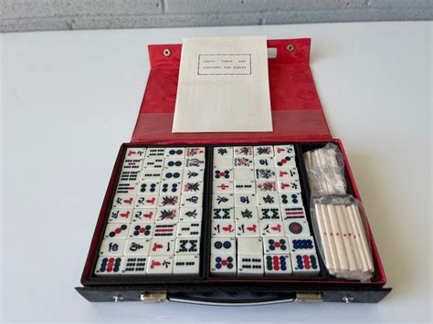 SOLD - 1970s Mahjong set - New Old Stock - Rehab Vintage Interiors