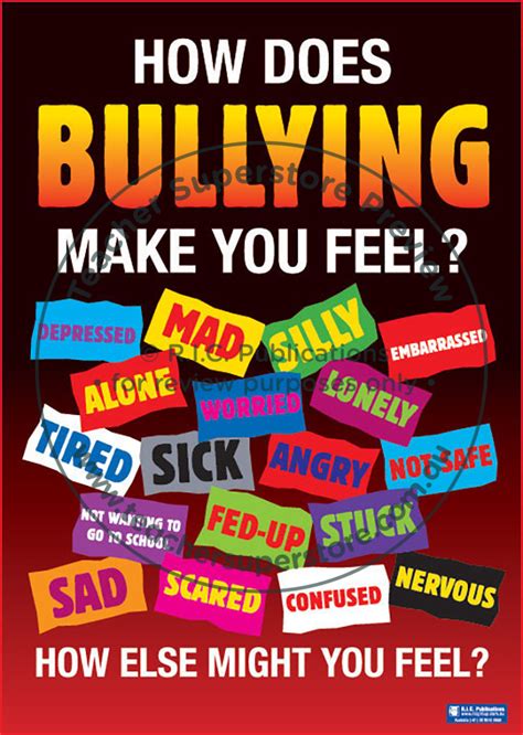 Bullying Posters - R.I.C. Publications Educational Resources and Supplies - Teacher Superstore