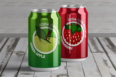 Free Download Soda Can Mockup Free PSD - Designhooks