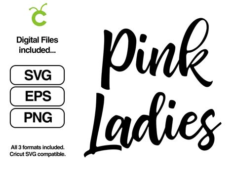 Pink Ladies Instant Digital Download Cricut Svg, Png, Eps Cut File - Etsy