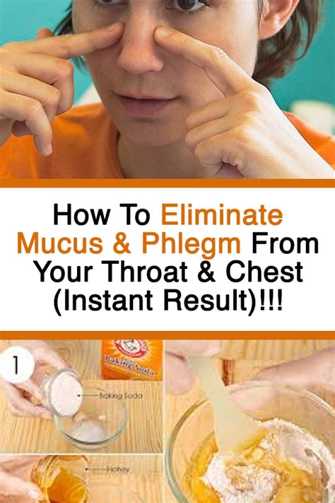 How To Eliminate Mucus & Phlegm From Your Throat & Chest (Instant Result)!!! | Diy remedies ...