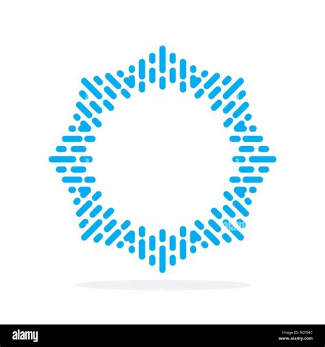 Abstract star logo template in flat design. Vector illustration. Blue ...