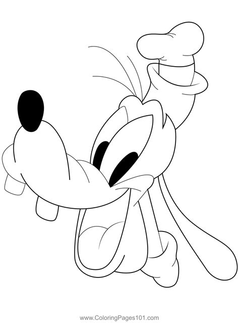 Goofy Face Coloring Page for Kids - Free Goofy Printable Coloring Pages ...