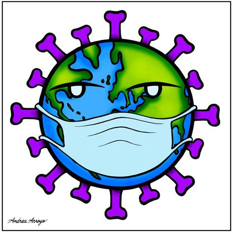 Andrea Arroyo_Coronavirus-The World on Alert | Cartoon Movement