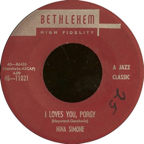 Nina Simone - I Loves You, Porgy (Vinyl, US, 1959) | Discogs