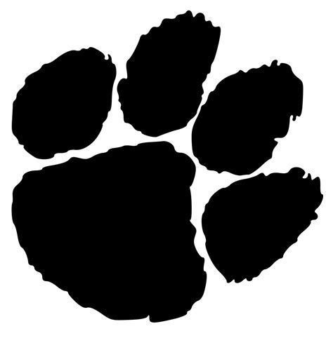 Clemson Tiger Paw SVG | Tiger paw print, Tiger paw, Tiger silhouette