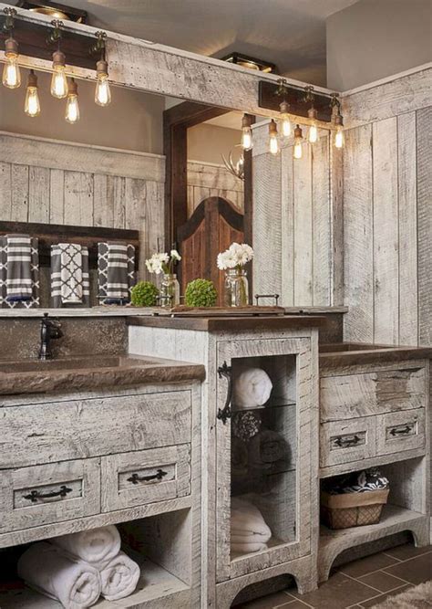 35 Best Rustic Bathroom Vanity Ideas and Designs for 2020