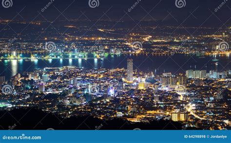 Penang hill night scene stock photo. Image of office - 64298898